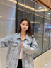 羅蒙牛仔夾克男2025年新款休閑寬松美式外套男春秋季痞帥復(fù)古時尚外套 淺色 XL 約120-145斤可穿 曬單實拍圖