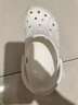卡駱馳crocs七夕禮物洞洞鞋貝雅男鞋女鞋輕便耐磨一腳蹬拖鞋休閑鞋|10126 白-100 36 /37(220mm) 曬單實拍圖