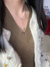 寶鉑琳項鏈女純銀輕奢小眾高級感百搭鎖骨鏈送女友520情人節禮物 流蘇星星項鏈-純白戀語(yǔ)禮盒 曬單實(shí)拍圖