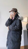 金羽杰冬季新潮羽絨派克服女中長(zhǎng)款大毛領(lǐng)連帽拼接羽絨服女士Y21806161 曬單實(shí)拍圖