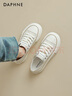 達芙妮厚底透氣帆布鞋女鞋2026春夏季新款小眾松糕小白鞋子百搭休閑板鞋 曬單實(shí)拍圖