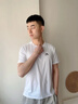 安踏短袖男t恤衣服運動(dòng)服飾籃球體恤夏季2025冰絲速干跑步男士健身裝 純凈白 XL 曬單實(shí)拍圖