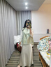 恒源祥顯瘦新中式國風(fēng)高端馬甲外穿背心女士春夏薄款坎肩感馬夾 暈染綠 XL 125-140斤 曬單實(shí)拍圖