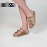Melissa梅麗莎COZY女三根帶休閑外穿時尚果凍配色平底涼拖鞋35943 米色 38 曬單實拍圖