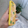 素洛新款桃花蘋(píng)果iPhone15promax手機(jī)殼16proy液態(tài)小羊皮13防摔高級(jí)感14男女8plus情侶12保護(hù)殼11全包 黃色檸檬黃【桃花】 iPhone 13 曬單實(shí)拍圖