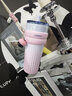 CUPPRO保溫杯高顏值女生夏日大容量水杯陶瓷內(nèi)膽吸管杯316L不銹鋼水杯 夢幻粉（綺夢花園）-700ml 316L不銹鋼內(nèi)膽 曬單實拍圖
