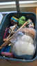 雅漫庭（YAMANTING） 雜物玩具收納箱宿舍家用客廳大容量零食雜物整理箱帶蓋桌面收納 高款大號(帶蓋) 孔雀藍 曬單實(shí)拍圖