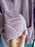 蒙口比鄰海島絨睡衣女士秋冬季薄款珊瑚絨中年媽媽家居服春秋大碼保暖套裝 X6145 L 【建議105-125斤】 曬單實(shí)拍圖