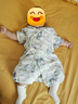 貝肽斯嬰兒衣服夏季薄款連體衣新生兒寶寶短袖竹棉紗布哈衣睡衣 曬單實(shí)拍圖