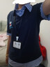 咿靚影美式刺繡小狗假兩件短袖T恤女夏季寬松學(xué)院風(fēng)減齡拼接Polo領(lǐng)上衣 藏青色假兩件短袖 重磅 XL 建議115-130斤 曬單實(shí)拍圖