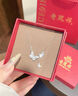老鳳祥純銀項鏈女生蝴蝶流蘇吊墜鎖骨鏈首飾七夕情人節(jié)禮物送女朋友老婆 【ins風小眾】閃光幻蝶項鏈 曬單實拍圖