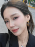 京蔻迪金屬銀色夸張長款流蘇愛心耳環(huán)女獨特輕奢2025新款高感耳墜耳飾 碎銀子耳環(huán) 曬單實拍圖