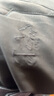 奧索卡新款戶(hù)外軟殼褲 英倫風(fēng)寬松直筒加絨保暖長(cháng)褲男207314 黑色-301 190 曬單實(shí)拍圖