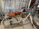 飛鴿（FLYING PIGEON）自行車成人通勤車自行車學(xué)生單車成人自行車通勤自行車女士自行車 標(biāo)配奶油米|單速|(zhì)輻條輪+禮包 24寸適合150-170cm 曬單實拍圖