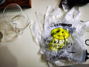 笑臉錯版塑料袋一次性購物袋外賣(mài)打包背心袋手提超市方便袋子批發(fā) 10只 -樣品款 雙面三絲-20寬X30高CM-【精選】 曬單實(shí)拍圖