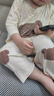 舟喜女童夏季莫代爾睡衣套裝中小女孩子空調(diào)服卡通小熊家居服1-3-6歲 杏色-三只小熊七分袖套裝 110 _建議3-4歲身高100-110 曬單實拍圖