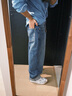 Levi's李維斯25年新款男士美式復古Clean Fit578闊腿直筒牛仔褲 藏青色 31 (32) 曬單實拍圖