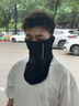 南極人防曬面罩男掛耳頭巾圍脖面巾女戶外男士騎行防曬面罩脖套 經(jīng)典黑 曬單實(shí)拍圖