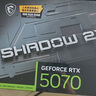 微星（MSI）幻影師 GeForce RTX 5070 12G SHADOW 2X OC AI推理 電競(jìng)游戲設(shè)計(jì)智能學(xué)習(xí)獨(dú)立顯卡 曬單實(shí)拍圖