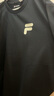 斐樂（FILA）FUSION潮牌情侶短袖T恤夏季寬松休閑印花男女裝圓領純棉上衣 深黑-BK S (165) 曬單實拍圖