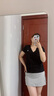 Polo Ralph Lauren美國polo拉夫勞倫女士小馬標純棉透氣V領(lǐng)短袖T恤 黑色 M 曬單實(shí)拍圖