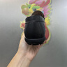 七匹狼男鞋夏季新款豆豆鞋男透氣鏤空真皮皮鞋一腳蹬防滑軟底樂(lè )福鞋子男 黑色【標準皮鞋碼】 41 曬單實(shí)拍圖