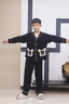 G.DUCKKIDS男童睡衣春秋款棉2025中大兒童家居服春季8長(zhǎng)袖9孩棉10兩件套裝12 黑色 313M口袋棉紗款 160 cm 建議身高155cm左右 曬單實(shí)拍圖