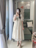 革曼新中式孕婦裝夏裝2025孕婦連衣裙孕媽媽刺繡夏季短袖大碼裙子套裝 國風(fēng)裙子 XL 曬單實(shí)拍圖