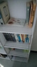 樂活時光窗簾書架落地置物架多層簡易書柜書房收納架學生宿舍收納神器 白色【雙排6層】 曬單實拍圖