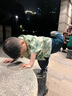 寬葉竹新中式漢服男童夏裝套裝2024新款夏季兒童大童唐裝兩件套男孩國風 國風水墨-丹青 110 cm 曬單實拍圖