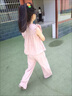 哈羅小黃鴨  HAL.DUCK女童夏季套裝2024新款兒童網(wǎng)紅炸街夏裝兩件套童裝夏天薄款衣服潮 粉色 130 (身高120-130cm年齡8-9歲) 曬單實拍圖
