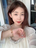 半粒女士手鏈雙層茶晶串珠手鏈2025年新款小眾設計精致高級感水晶手串 茶晶雙層手鏈 曬單實(shí)拍圖