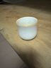 瓷焰汝窯陶瓷姓氏杯主人杯茶杯古詩(shī)詞功夫茶具縮腰杯 可私人定制LOGO 白色（下單備注姓氏即可） 曬單實(shí)拍圖