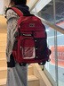匡睿書(shū)包初中生男生高顏值日系復古大容量旅行背包女高中大學(xué)生雙肩包 紅色（帶頭套熊貓+3個(gè)隨機徽章） 曬單實(shí)拍圖