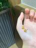 周六福幸運(yùn)四葉草足金999黃金耳釘女 計(jì)價(jià)A0912975 一對(duì) 約0.82g禮物 曬單實(shí)拍圖