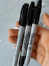 銳意（sharpie）馬克筆油性防水防褪色速干耐用記號筆 單頭細黑12支盒裝 曬單實(shí)拍圖