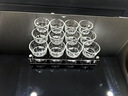 時光舊巷鋼化玻璃杯酒吧ktv啤酒杯子套裝家用商用小八角防摔喝酒高檔水杯 鋼化150ml八角杯+12孔杯架 曬單實拍圖