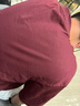H&M男裝女裝T恤情侶裝重磅純棉簡約寬松透氣圓領(lǐng)短袖打底衫0608945 紅色 XL 180/116 曬單實拍圖