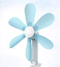 中聯(lián)（ZOLEE）中聯(lián)夾扇電風(fēng)扇迷你微風(fēng)扇小風(fēng)扇小電扇安全硅膠臺(tái)夾壁扇靜音家用辦公室工業(yè)學(xué)生宿舍床頭語(yǔ)音聲控 天空藍(lán)扇面尺寸38CM 曬單實(shí)拍圖