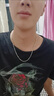 MZMZ鉑金項鏈男士實心pt950白金鎖骨鏈潮流裝飾情人節(jié)生日禮物送男友 輕奢-時尚元寶鏈長55cm（配禮盒 曬單實拍圖