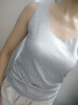 女士冰絲背心無(wú)痕女吊帶夏外穿無(wú)袖女打底內搭寬松夏季薄款 灰色【927#夏款】 L 【90-100斤】 曬單實(shí)拍圖