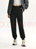 森馬（Semir）休閑褲女簡(jiǎn)約松緊腰長(zhǎng)褲ins潮秋季基礎(chǔ)純色束腳衛(wèi)褲顯瘦百搭 黑色90001 S 曬單實(shí)拍圖