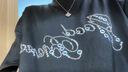 GOODBRAND滿印彩鉆花體燙片花卉短袖輕奢時(shí)尚感T恤男女同款 黑色 S 曬單實(shí)拍圖