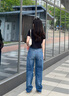 Calvin KleinJeans25春夏女美式復(fù)古ck純棉寬松慵懶松弛感破洞牛仔褲47B925G VSI-牛仔淺藍(lán) 27 曬單實(shí)拍圖