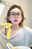 亓那（QINA）近視眼鏡趙露思同款貓眼眼鏡框素顏上鏡光學(xué)鏡女七夕禮物QJ5186 QJ5186B10【露思直播同款】 單鏡框 曬單實(shí)拍圖