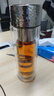 JRINKTEEA日本品牌純鈦茶漏茶水分離玻璃杯雙層一鍵泡茶水杯磁吸禮盒裝車載 TAI錘紋玻璃杯320ml 曬單實拍圖