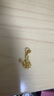 金至尊（3D-GOLD)黃金吊墜兔子愛(ài)戀兔999足金掛墜不含項鏈自戴七夕禮物計價(jià) 金重1.11克以證簽多退少補 曬單實(shí)拍圖