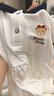Classic Teddy女童連衣裙兒童裙子中小童裝海軍領學院長裙夏季公主裙 白色 110  曬單實拍圖
