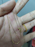 曼卡龍18K金項鏈蛇骨萬能鏈定價情人節(jié)禮物  重約1.63g-1.65g 曬單實拍圖