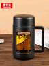 GIANXI高硼硅耐高溫玻璃杯夏季雙層防摔水杯帶茶隔節(jié)日禮物 430ml 曬單實(shí)拍圖